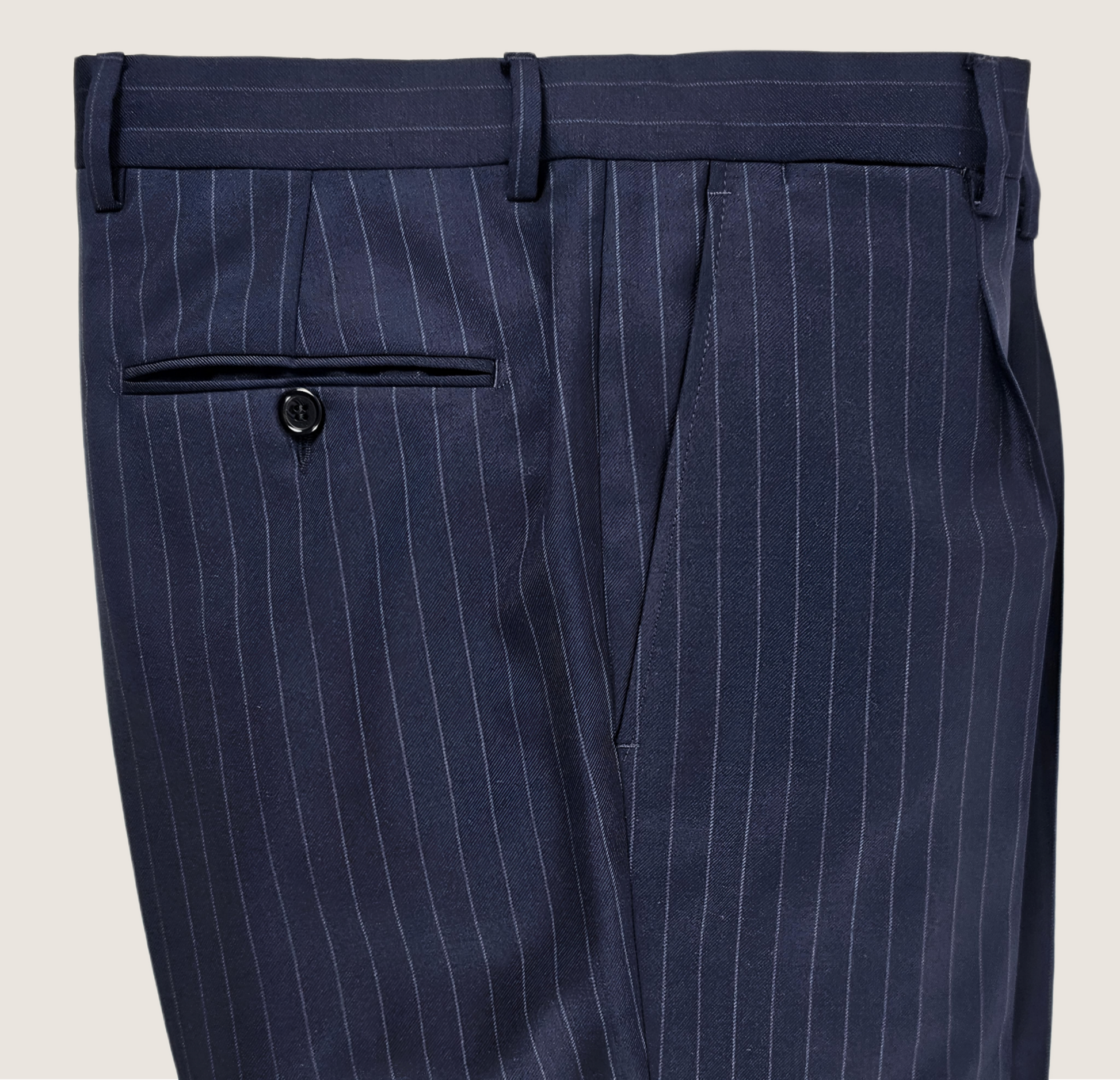 Pantalone Sartoriale gessato blu con pinces - Adversa